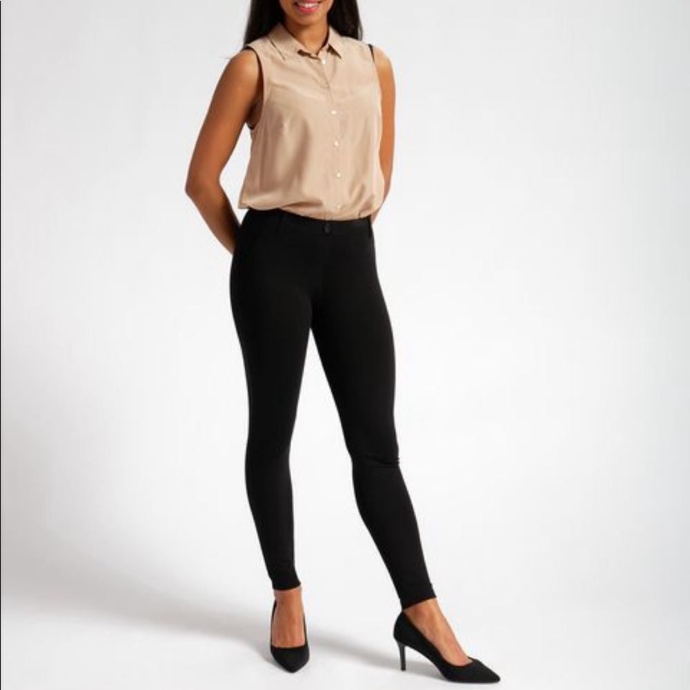 Skinny-Leg Classic Dress Pant Yoga Pants - Blck